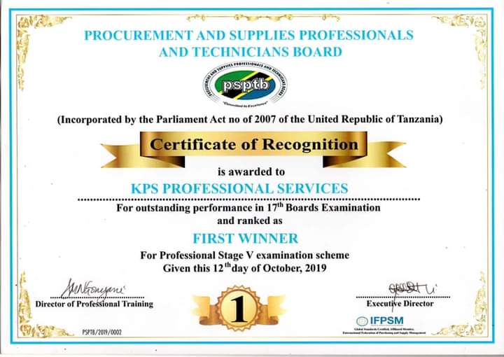 First winner award