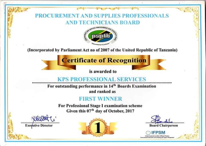 First winner award