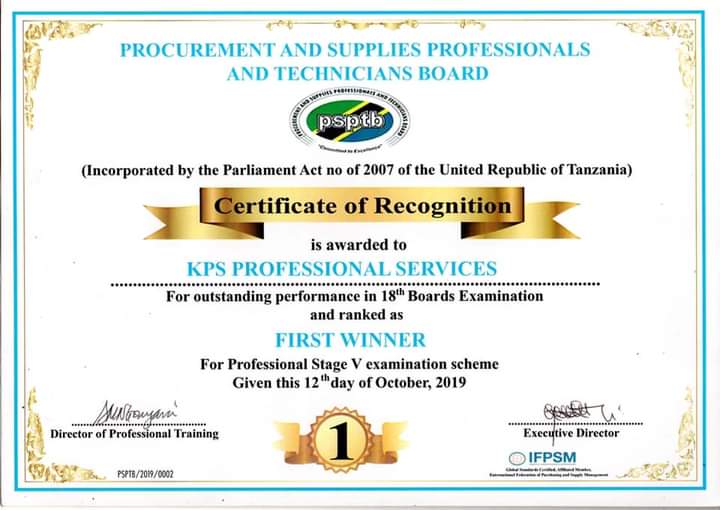 First winner award